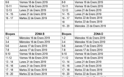 CALENDARIO DE REUNIONES POR BLOQUE