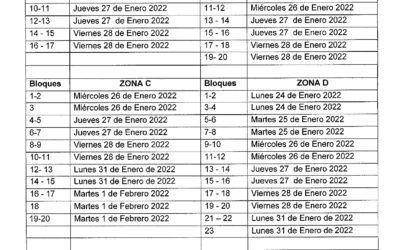 Calendario de Reuniones por Bloque 2022