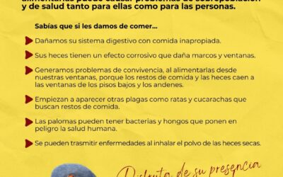 NO LAS ALIMENTES, CUIDALAS