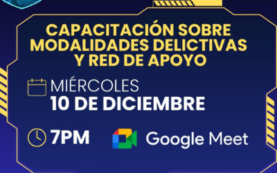 HABLEMOS DE SEGURIDAD: Capacitación sobre modalidades delictivas y red de apoyo